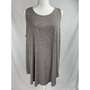 Torrid Size 3 Floral Sleeveless Studio Knit High Neck Tank Top Round Hem